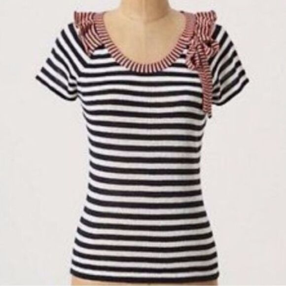Anthropologie Sweaters - Anthropologie Charlie & Robin Silk Striped Sweater Retro Sz Small